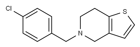 5-[(4-Chlorophenyl)methyl]-4,5,6,7-tetrahydrothieno[3,2-c]pyridine Structure