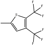 2,3-비스(트리플루오로메틸)-5-메틸티오펜 구조식 이미지
