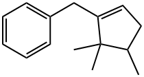 4,5,5-Trimethyl-1-cyclopentenylmethylbenzene Structure