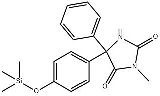 3-Methyl-5-phenyl-5-[4-[(trimethylsilyl)oxy]phenyl]-2,4-imidazolidinedione Structure