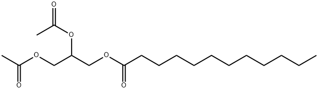 Lauric acid 2,3-diacetoxypropyl ester Structure