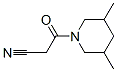 Piperidine, 1-(cyanoacetyl)-3,5-dimethyl- (9CI) Structure