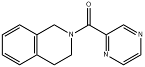 Isoquinoline, 1,2,3,4-tetrahydro-2-(pyrazinylcarbonyl)- (9CI) Structure