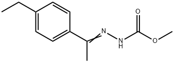Hydrazinecarboxylic acid, [1-(4-ethylphenyl)ethylidene]-, methyl ester (9CI) Structure