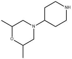 Morpholine, 2,6-dimethyl-4-(4-piperidinyl)- (9CI) Structure