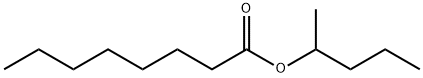 Octanoic acid, 1-Methylbutyl ester Structure