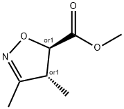 5-Isoxazolecarboxylicacid,4,5-dihydro-3,4-dimethyl-,methylester,(4R,5R)- 구조식 이미지