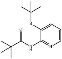 N-(3-TERT-BUTYLSULFANYL-PYRIDIN-2-YL)-2,2-DIMETHYL-PROPIONAMIDE Structure