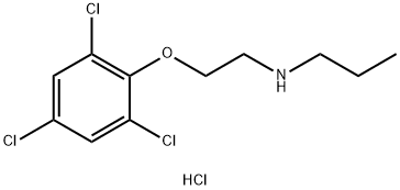 N-(2-(2,4,6-Trichlorophenoxy)ethyl)propan-1-aMine hydrochloride Structure