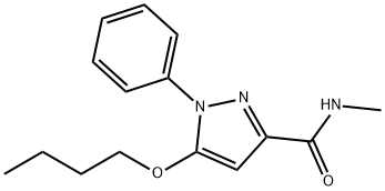 5-Butoxy-N-methyl-1-phenyl-1H-pyrazole-3-carboxamide Structure