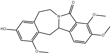 7,8,13,13a-Tetrahydro-10-hydroxy-3,4,12-trimethoxy-5H-isoindolo[1,2-b][3]benzazepin-5-one 구조식 이미지