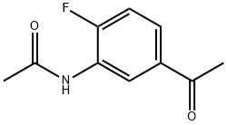N-(5-아세틸-2-플루오로페닐)아세트아미드 구조식 이미지