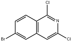6-Bromo-1,3-dichloroisoquinoline 구조식 이미지