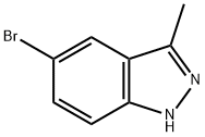 5-BROMO-3-METHYL-1H-INDAZOLE 구조식 이미지