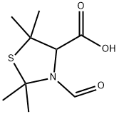 3-formyl-2,2,5,5-tetramethylthiazolidine-4-carboxylic acid  Structure