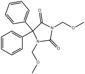 1,3-Bis(methoxymethyl)-5,5-diphenylhydantoin Structure