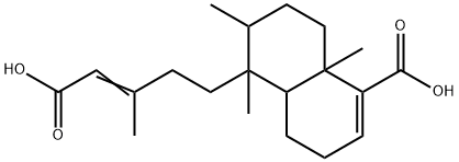 5-(4-Carboxy-3-methyl-3-buten-1-yl)-3,4,4a,5,6,7,8,8a-octahydro-5,6,8a-trimethyl-1-naphthalenecarboxylic acid Structure