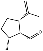 Cyclopentanecarboxaldehyde, 2-methyl-5-(1-methylethenyl)-, (1R,2R,5S)- Structure