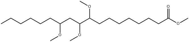 9,10,12-Trimethoxyoctadecanoic acid methyl ester Structure