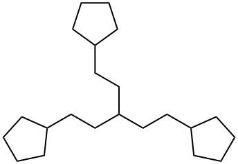 1,1'-[3-(2-Cyclopentylethyl)-1,5-pentanediyl]biscyclopentane Structure