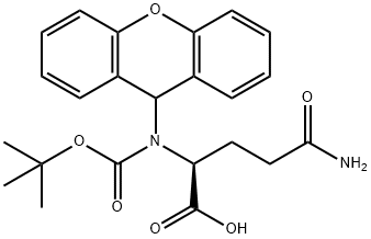 N-Boc-N'-(9-xanthenyl)-L-glutamine 구조식 이미지