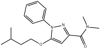 N,N-Dimethyl-5-(isopentyloxy)-1-phenyl-1H-pyrazole-3-carboxamide Structure