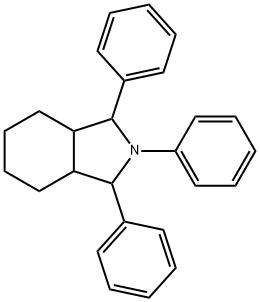 1H-Isoindole, octahydro-1,2,3-triphenyl- Structure