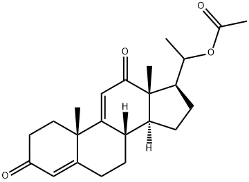 20-(Acetyloxy)pregna-4,9(11)-diene-3,12-dione Structure