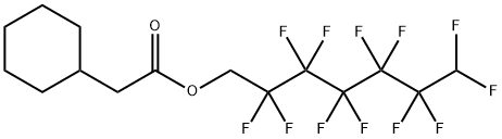 Cyclohexaneacetic acid 2,2,3,3,4,4,5,5,6,6,7,7-dodecafluoroheptyl ester Structure