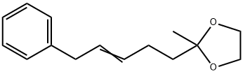 2-Methyl-2-(5-phenyl-3-pentenyl)-1,3-dioxolane 구조식 이미지