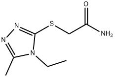 Acetamide, 2-[(4-ethyl-5-methyl-4H-1,2,4-triazol-3-yl)thio]- (9CI) 구조식 이미지