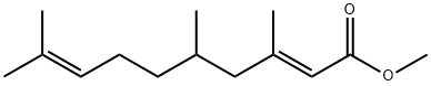 (E)-3,5,9-Trimethyl-2,8-decadienoic acid methyl ester Structure