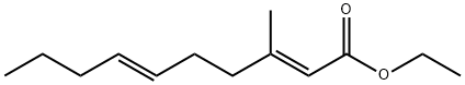 (2E,6E)-3-메틸-2,6-데카디엔산에틸에스테르 구조식 이미지