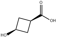 cis-3-Hydroxycyclobutanecarboxylic acid 구조식 이미지