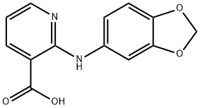 2-benzo[1,3]dioxol-5-ylamino-nicotinic acid 구조식 이미지
