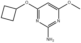 2-Pyrimidinamine, 4-(cyclobutyloxy)-6-methoxy- (9CI) Structure