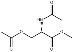 N,O-디아세틸-DL-세린메틸에스테르 구조식 이미지