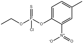 포스포로클로리도티오산O-에틸O-(2-니트로-5-메틸페닐)에스테르 구조식 이미지