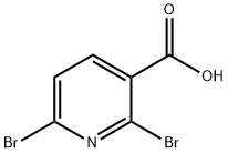 2,6-Dibromo-3-pyridinecarboxylic acid 구조식 이미지