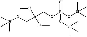 Phosphoric acid [2,2-dimethoxy-3-[(trimethylsilyl)oxy]propyl]bis(trimethylsilyl) ester Structure
