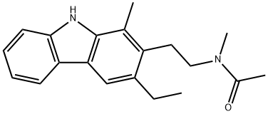 N-[2-(3-Ethyl-1-methyl-9H-carbazol-2-yl)ethyl]-N-methylacetamide Structure