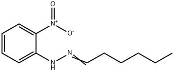 Hexanal 2-nitrophenyl hydrazone Structure
