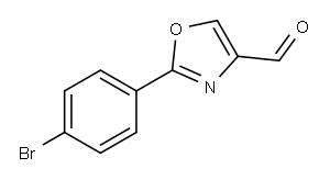 2-(4-BROMO-PHENYL)-OXAZOLE-4-CARBALDEHYDE Structure
