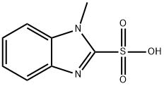 1-메틸-1H-벤즈이미다졸-2-술폰산 구조식 이미지