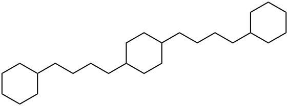 1,4-Bis(4-cyclohexylbutyl)cyclohexane Structure