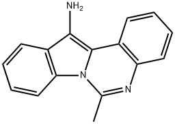 6-메틸-인돌로[1,2-C]퀴나졸린-12-일라민 구조식 이미지