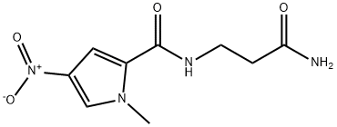 N-(2-Carbamoylethyl)-1-methyl-4-nitro-1H-pyrrole-2-carboxamide 구조식 이미지