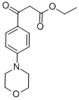 4-(4-MORPHOLINYL)-BETA-OXO-BENZENEPROPANOIC ACID ETHYL ESTER 구조식 이미지
