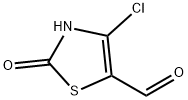 5-티아졸카르복스알데히드,4-클로로-2,3-디히드로-2-옥소- 구조식 이미지