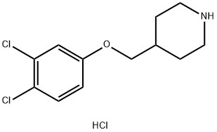4-[(3,4-디클로로페녹시)메틸]-피페리딘염화물 구조식 이미지